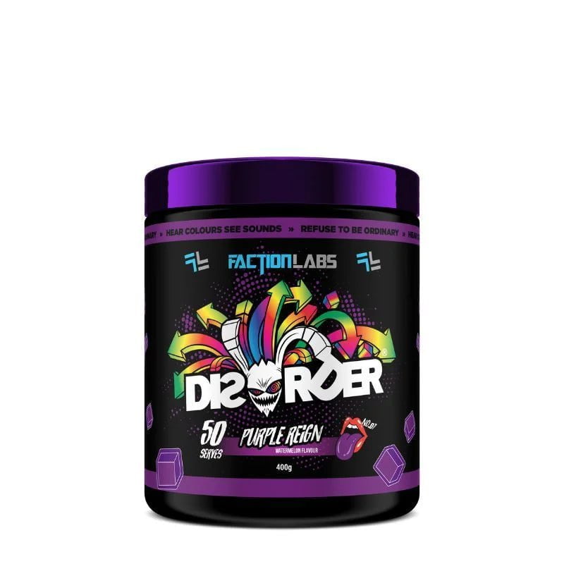 Faction Labs PRE WORKOUT Purple Reign / 50 serves Disorder by Faction Labs