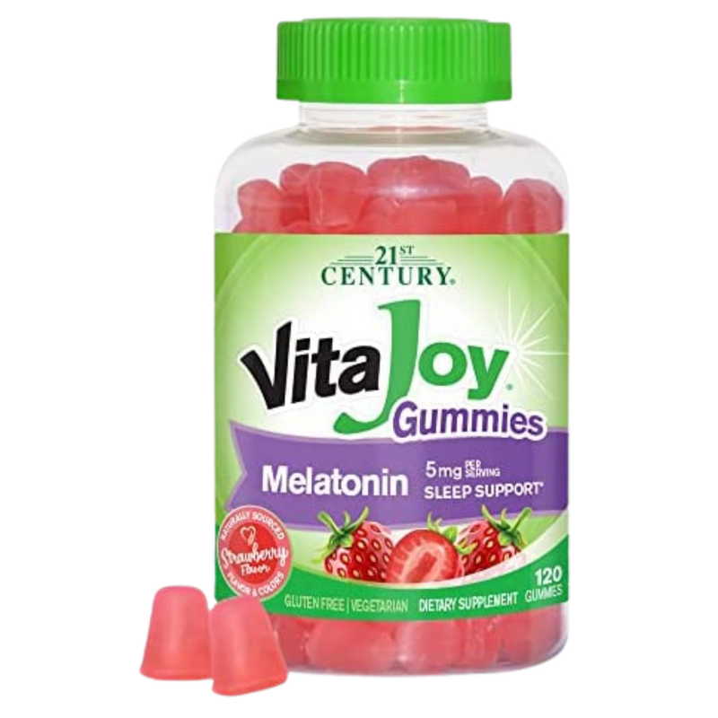 Natrol VITAMINS 5mg 21st Century, VitaJoy Melatonin Gummies, 5 mg, 120 Gummies