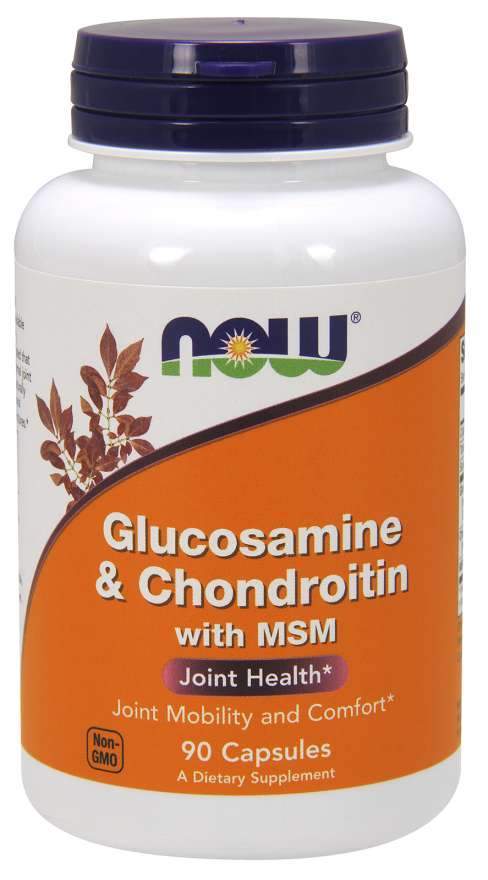 Now Foods VITAMINS Now Foods, Glucosamine & Chondroitin with MSM, 90 Capsules